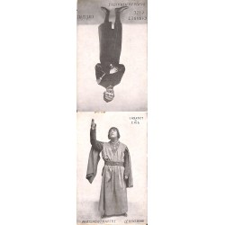 ABAO 75 - Paris [75] Paris - Montmartre. Cabaret du Ciel. Dépliant regroupant 4 cartes postales.