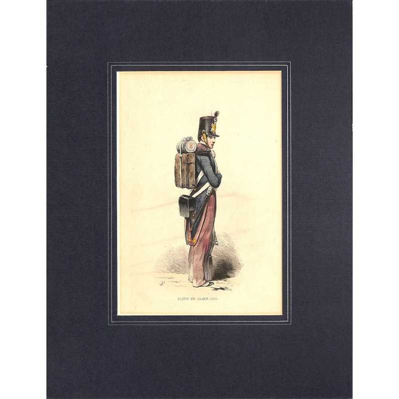 ABAO Gravures [Militariat] PAUQUET, Hippolyte.- ELEVE DE SAINT-CYR.
