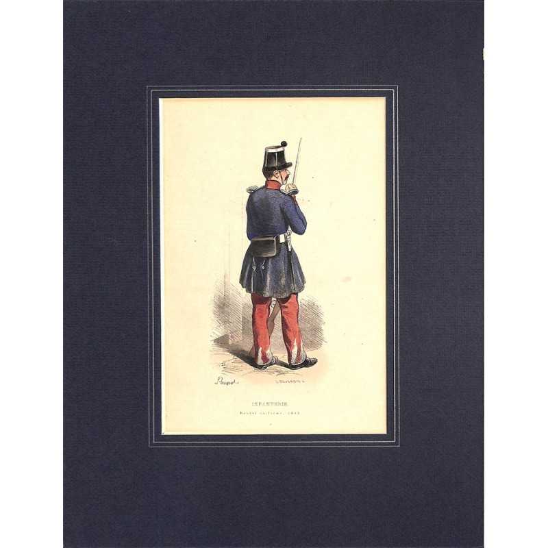 ABAO Gravures [Militariat] PAUQUET, Hippolyte.- INFANTERIE. Nouvel uniforme, 1842.