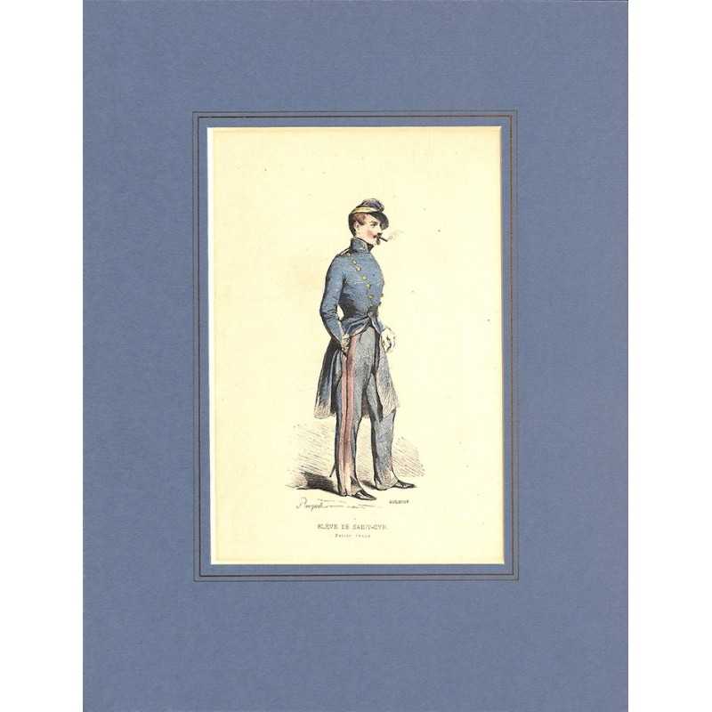 ABAO Gravures [Militariat] PAUQUET, Hippolyte.- ELEVE DE SAINT-CYR Petite tenue.