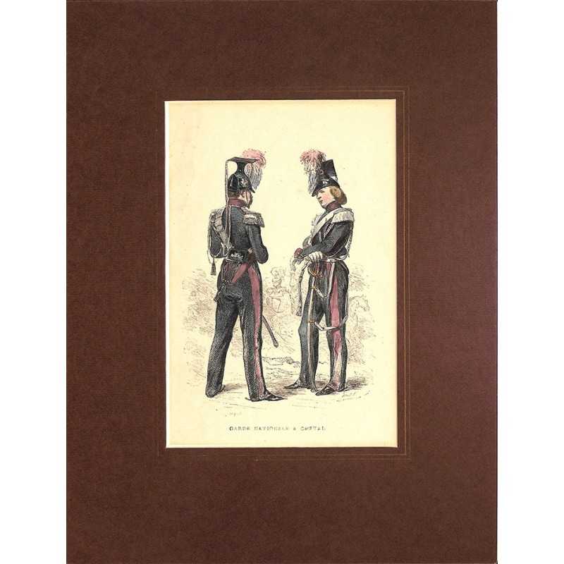 ABAO Gravures [Militariat] PAUQUET, Hippolyte.- GARDE NATIONALE A CHEVAL.