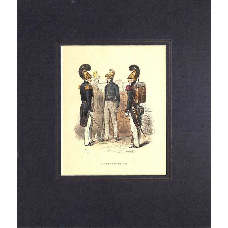ABAO Gravures [Militariat] PAUQUET, Hippolyte.- SAPEURS-POMPIERS.