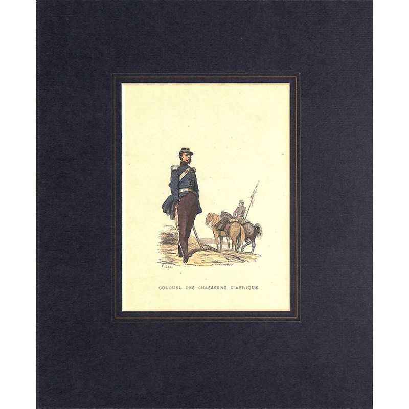 ABAO Gravures [Militariat] LAMY, Eugène-Louis.- COLONEL DES CHASSEURS D'AFRIQUE.