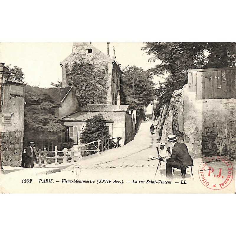 ABAO 75 - Paris [75] Paris - Montmartre. La rue Saint-Vincent.