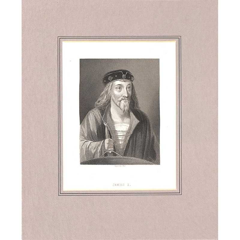 ABAO Gravures HOLL, Charles. (?-1892) - JAMES I.
