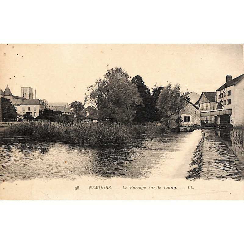 ABAO 77 - Seine-et-Marne [77] Nemours - Le Barrage sur le Loing.