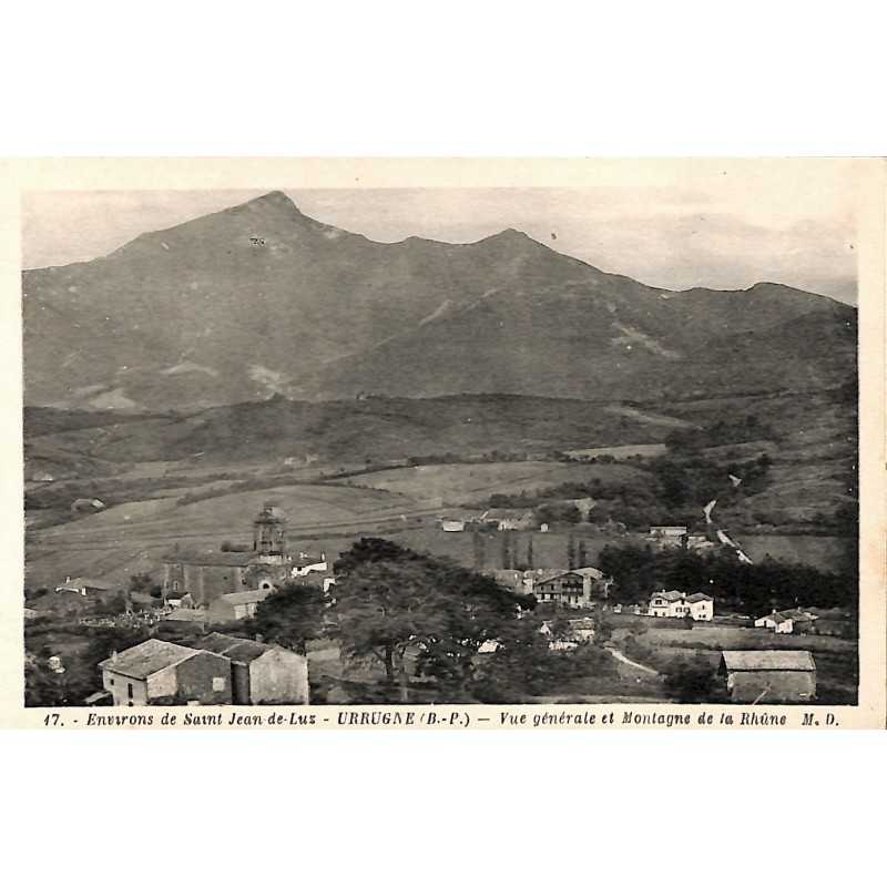 ABAO 64 - Pyrénées Atlantiques [64] Urrugne - Vue générale et Montagne de la Rhûne.
