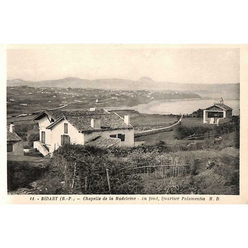 ABAO 64 - Pyrénées Atlantiques [64] Bidart - Chapelle de la Madeleine. Au fond, Quartier Palamentis.