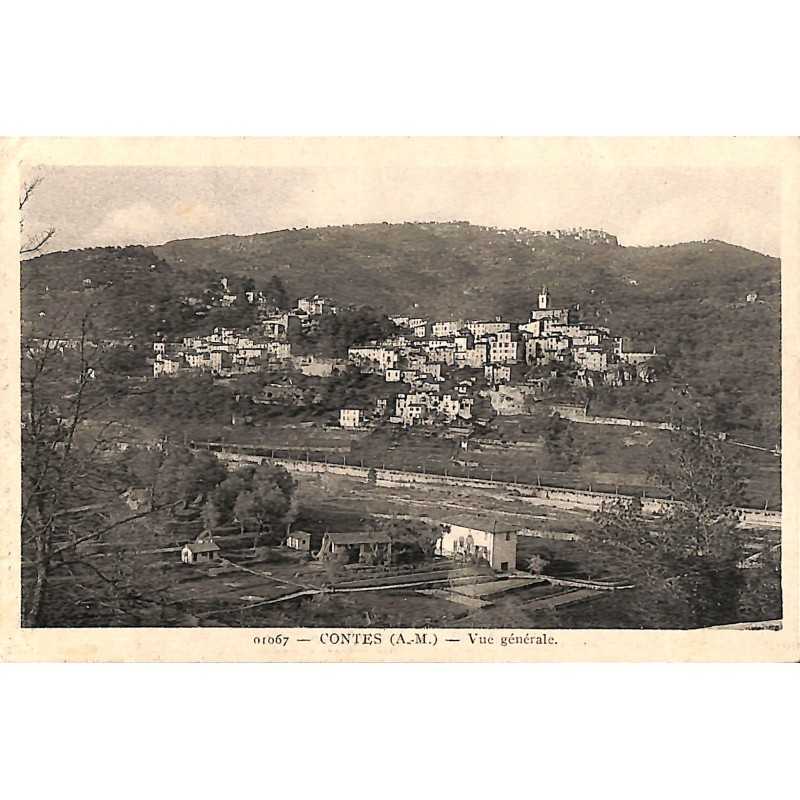 ABAO 06 - Alpes Maritimes [06] Contes - Vue générale.
