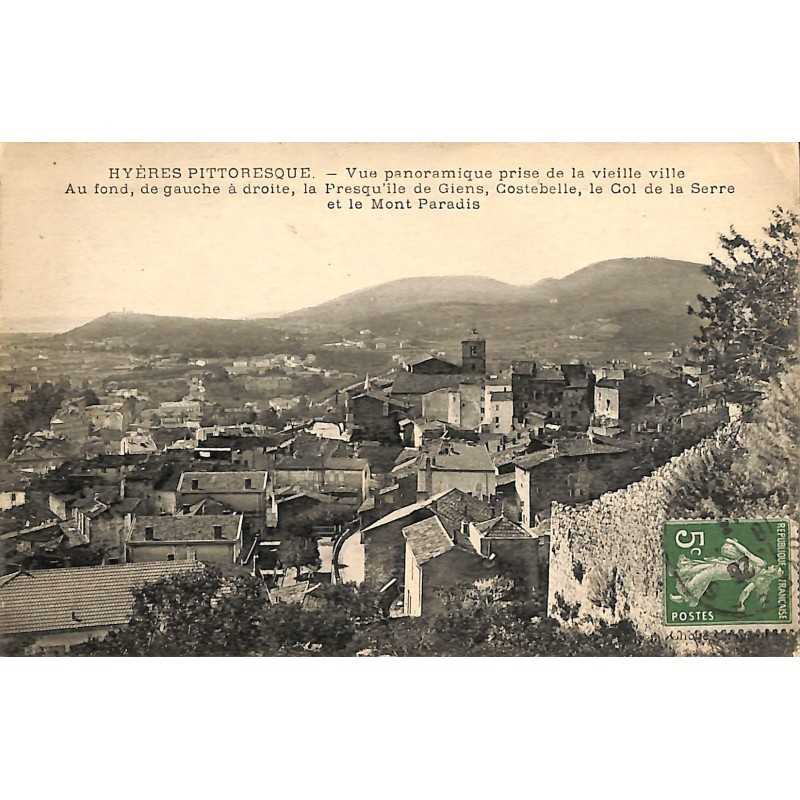 ABAO 83 - Var [83] Hyères - Vue panoramique prise de la vieille ville ...
