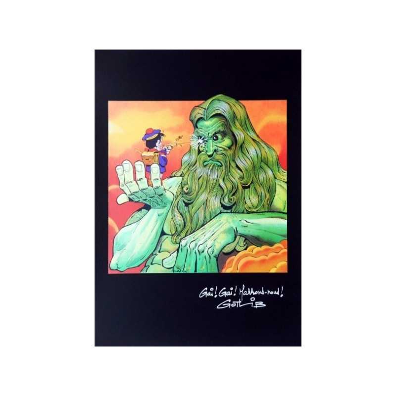 ABAO Sérigraphies & posters Gotlib - Sérigraphie " Gai! Gai! Marrons-nous!"