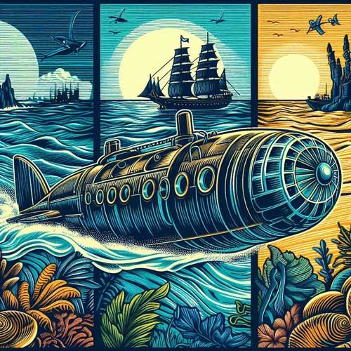 L’anticipation visionnaire de Jules Verne dans Vingt mille lieues sous les mers.