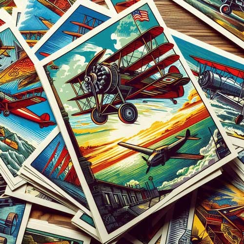 L'aéronautique dans la carte postale ancienne.