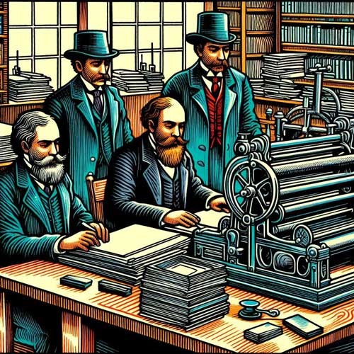 La révolution de l'imprimé à l'ère industrielle du 19e siècle.