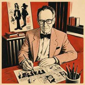 Morris, ou l’homme qui dessinait plus vite que son ombre.