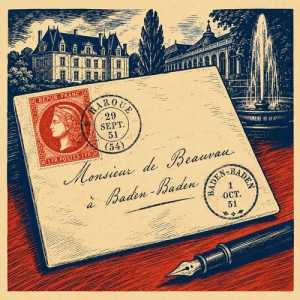 Philatélie: Un 1 franc vermillon pour Baden-Baden ou quand une lettre vaut plus qu’un timbre.