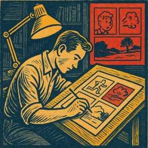 Du noir et blanc à la couleur : une révolution visuelle dans la bande dessinée franco-belge.