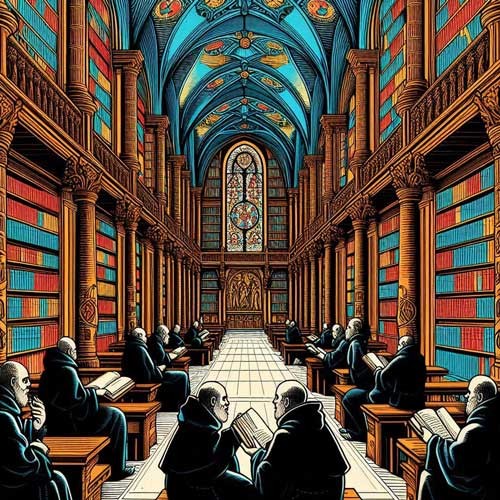 La bibliothèque de l’abbaye de Clairvaux : un trésor intellectuel et spirituel du Moyen Âge.