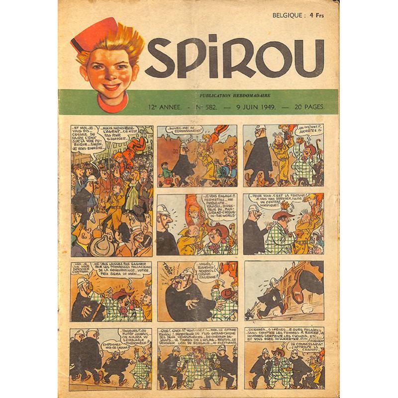 ABAO Bandes dessinées Spirou 1949/06/09 n°582