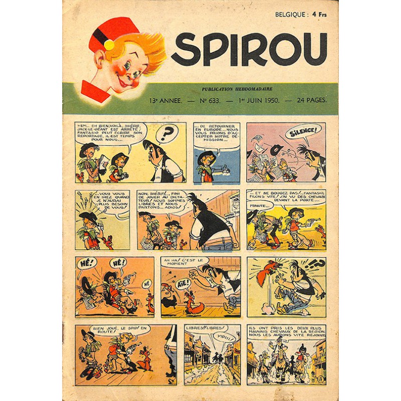 ABAO Bandes dessinées Spirou 1950/06/01 n°633