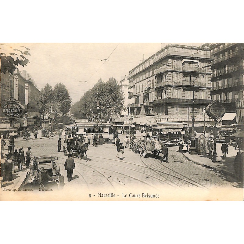 ABAO 13 - Bouches-du-Rhône [13] Marseille - Le Cours Belsunce.