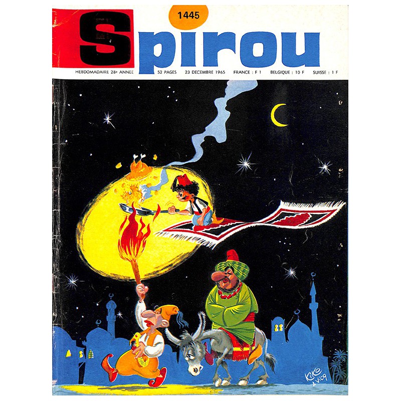 ABAO Bandes dessinées Spirou 1965/12/23 n°1445 (avec le mini-récit)
