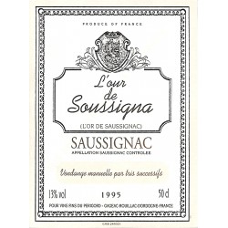 ABAO Etiquettes de vin Saussignac - L'Our de Soussigna 1995