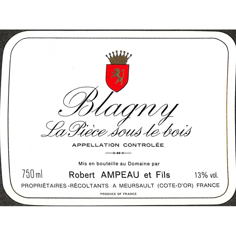 ABAO Etiquettes de vin Blagny - La Pièce sous le bois