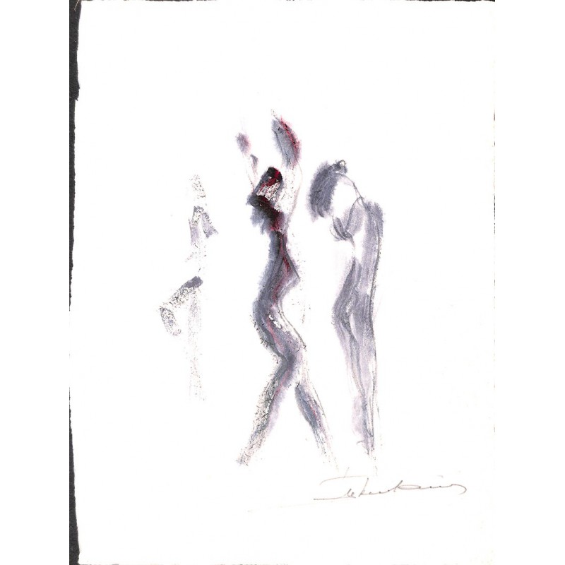 ABAO Originaux Keustermans (Lode) - Danseuses. Aquarelle sur papier.