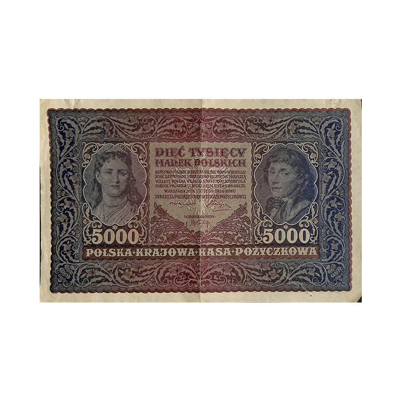 ABAO Billets, actions, monnaies Polska Krajowa Kasa Pozyczkowa Republic 1920