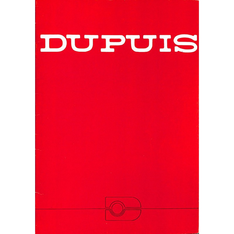 ABAO Bandes dessinées [Dupuis] Plaquette de présentation des éditions Dupuis, illustrée par Frédéric Jannin.