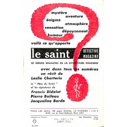 ABAO Littérature populaire Charteris (Leslie) - Le Saint exige la tête.