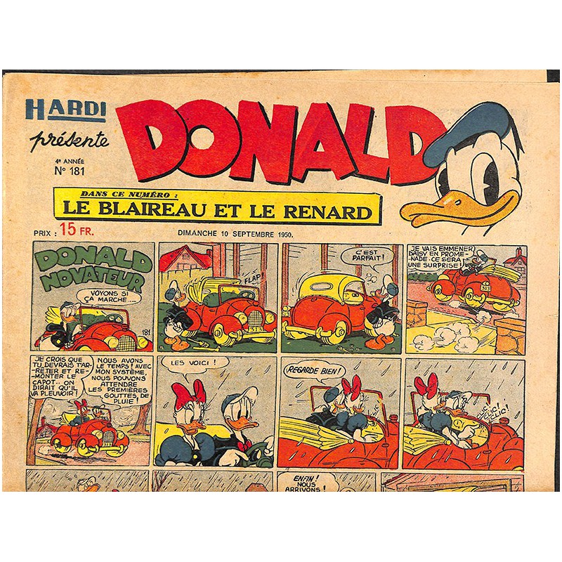 ABAO Bandes dessinées Donald 1950/09/10 n°181