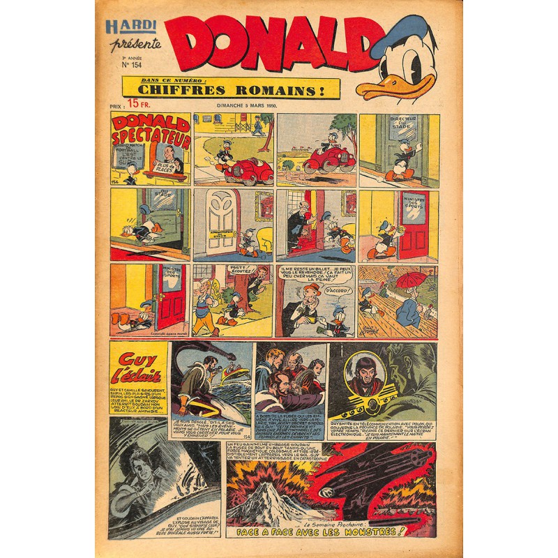 ABAO Bandes dessinées Donald 1950/03/05 n°154