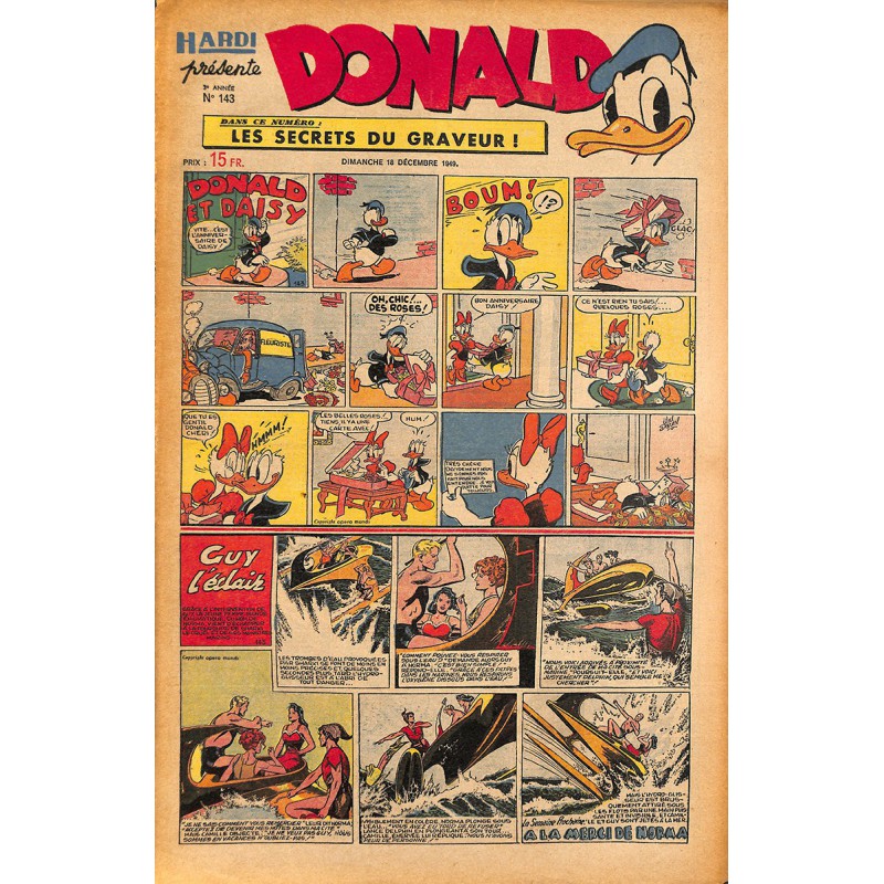 ABAO Bandes dessinées Donald 1949/12/18 n°143
