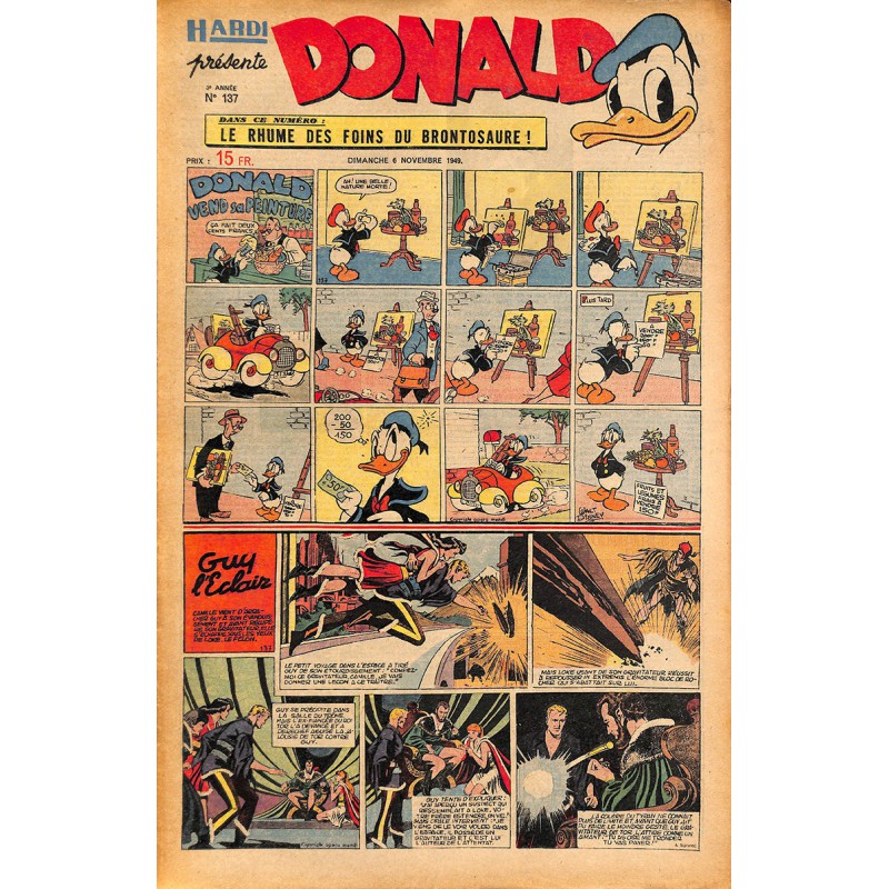 ABAO Bandes dessinées Donald 1949/11/6 n°137