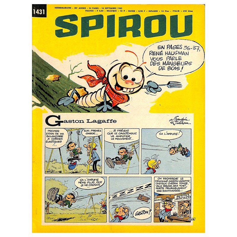 ABAO Bandes dessinées Spirou 1965/09/16 n°1431 (avec le mini-récit)