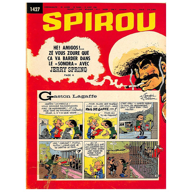 ABAO Bandes dessinées Spirou 1965/08/19 n°1427 (avec le mini-récit)