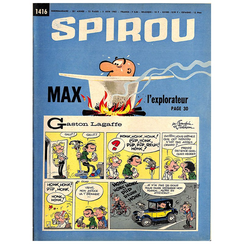 ABAO Bandes dessinées Spirou 1965/06/01 n°1416 (avec le mini-récit)