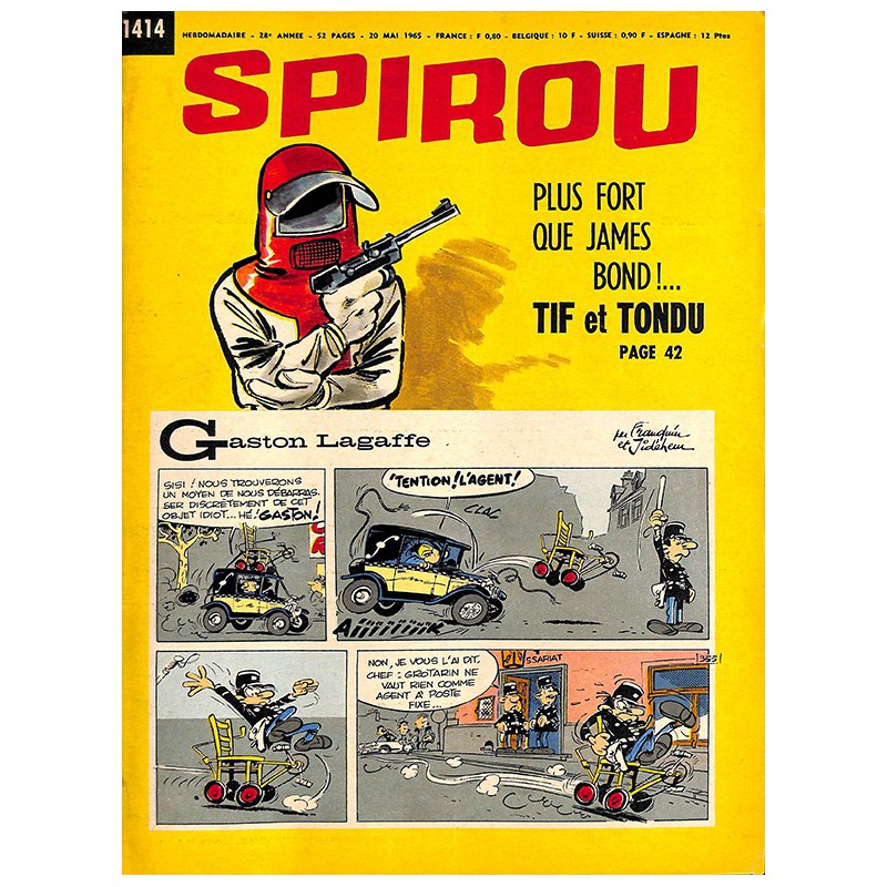 ABAO Bandes dessinées Spirou 1965/05/20 n°1414 (avec le mini-récit)
