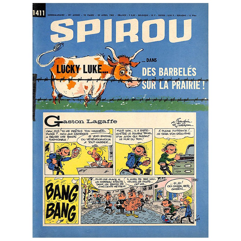 ABAO Bandes dessinées Spirou 1965/04/29 n°1411 (avec le mini-récit)