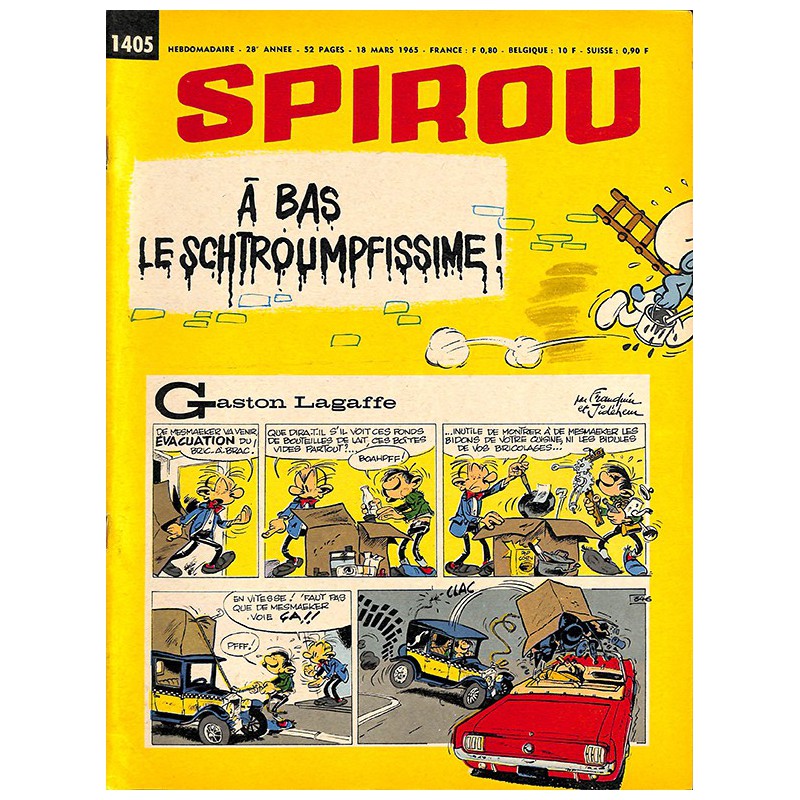ABAO Bandes dessinées Spirou 1965/03/18 n°1405 (avec le mini-récit)