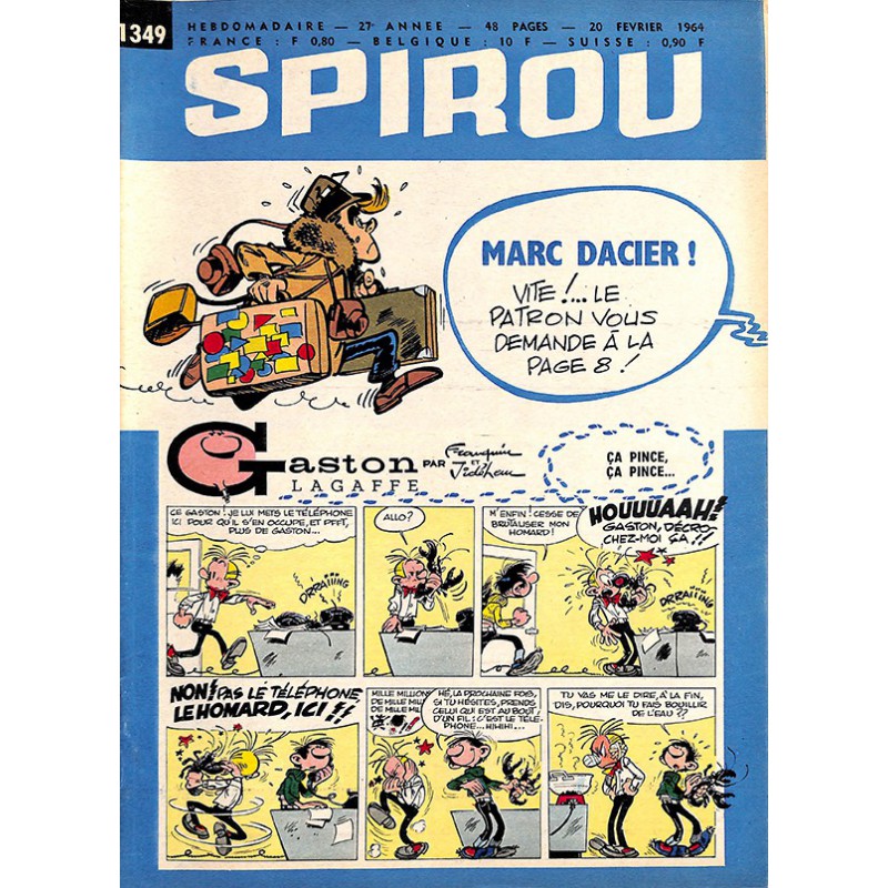 ABAO Bandes dessinées Spirou 1964/02/20 n°1349 (avec le mini-récit)