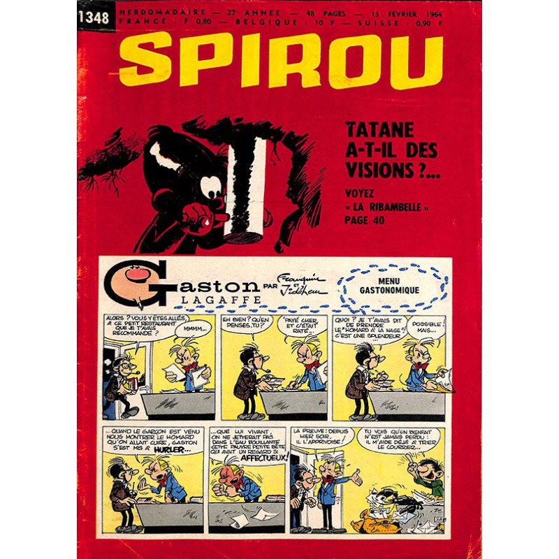 ABAO Bandes dessinées Spirou 1964/02/13 n°1348 (avec le mini-récit)
