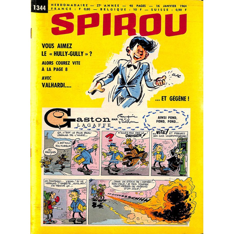 ABAO Bandes dessinées Spirou 1964/01/16 n°1344 (avec le mini-récit)