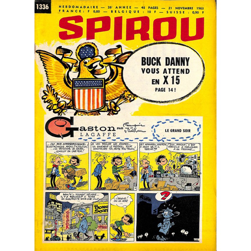 ABAO Bandes dessinées Spirou 1963/11/21 n°1336 (avec le mini-récit)