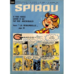 ABAO Bandes dessinées Spirou 1963/11/14 n°1335 (avec le mini-récit)