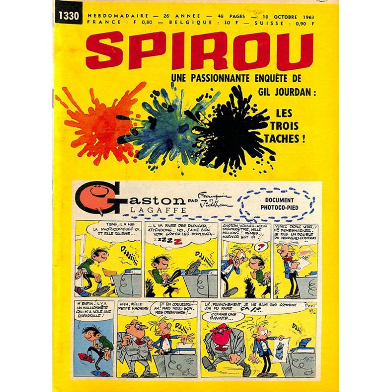 ABAO Bandes dessinées Spirou 1963/10/10 n°1330 (avec le mini-récit)
