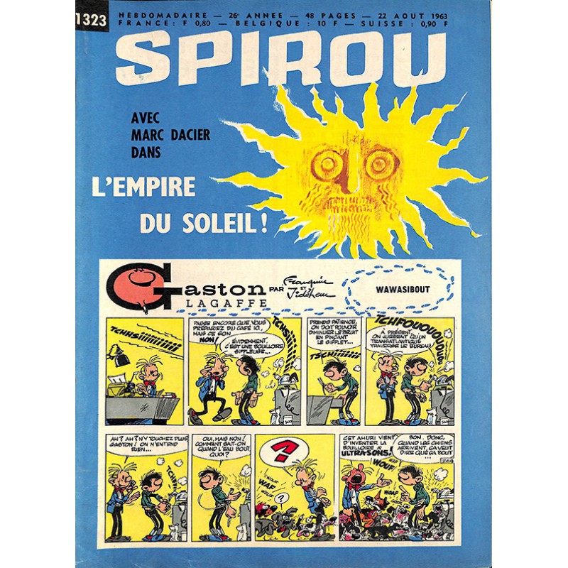 ABAO Bandes dessinées Spirou 1963/08/22 n°1323 (avec le mini-récit)