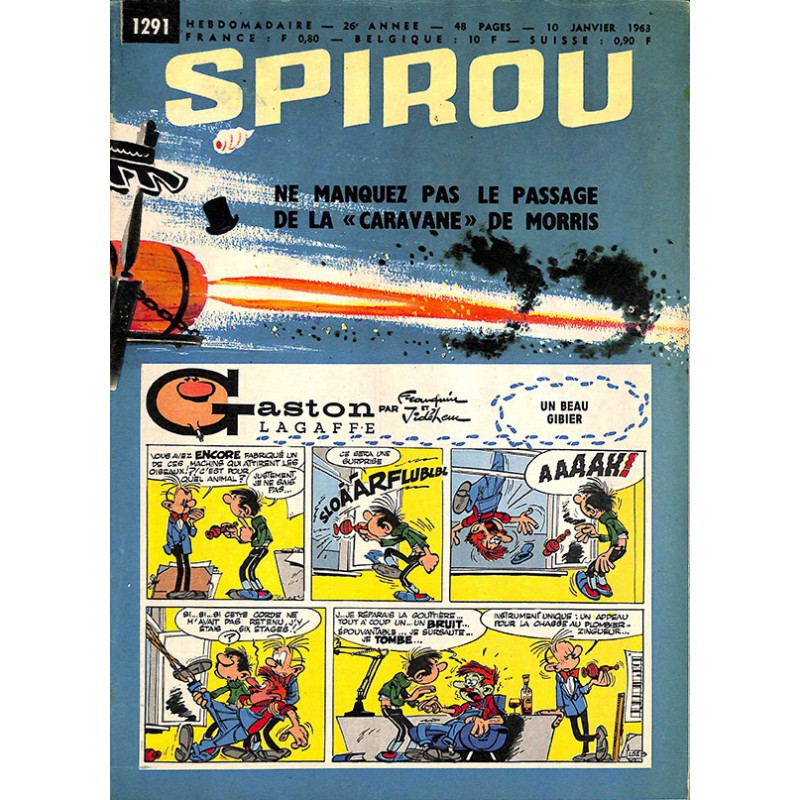 ABAO Bandes dessinées Spirou 1963/01/10 n°1291 (avec le mini-récit)